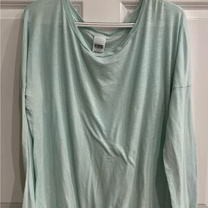 PINK Victoria's Secret Mint Green Long Sleeve Top